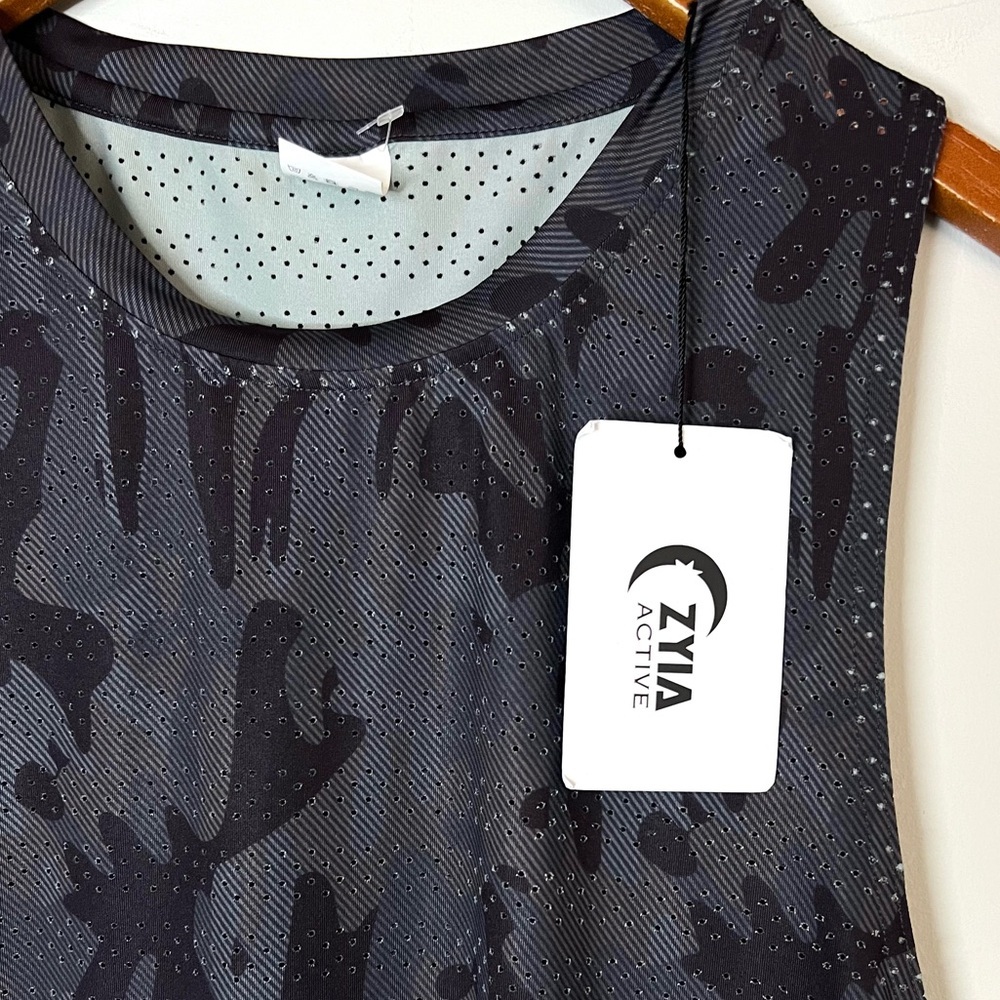 ZYIA NEW Camo Print Chill Tank Top Sz XXL - Picture 3 of 6